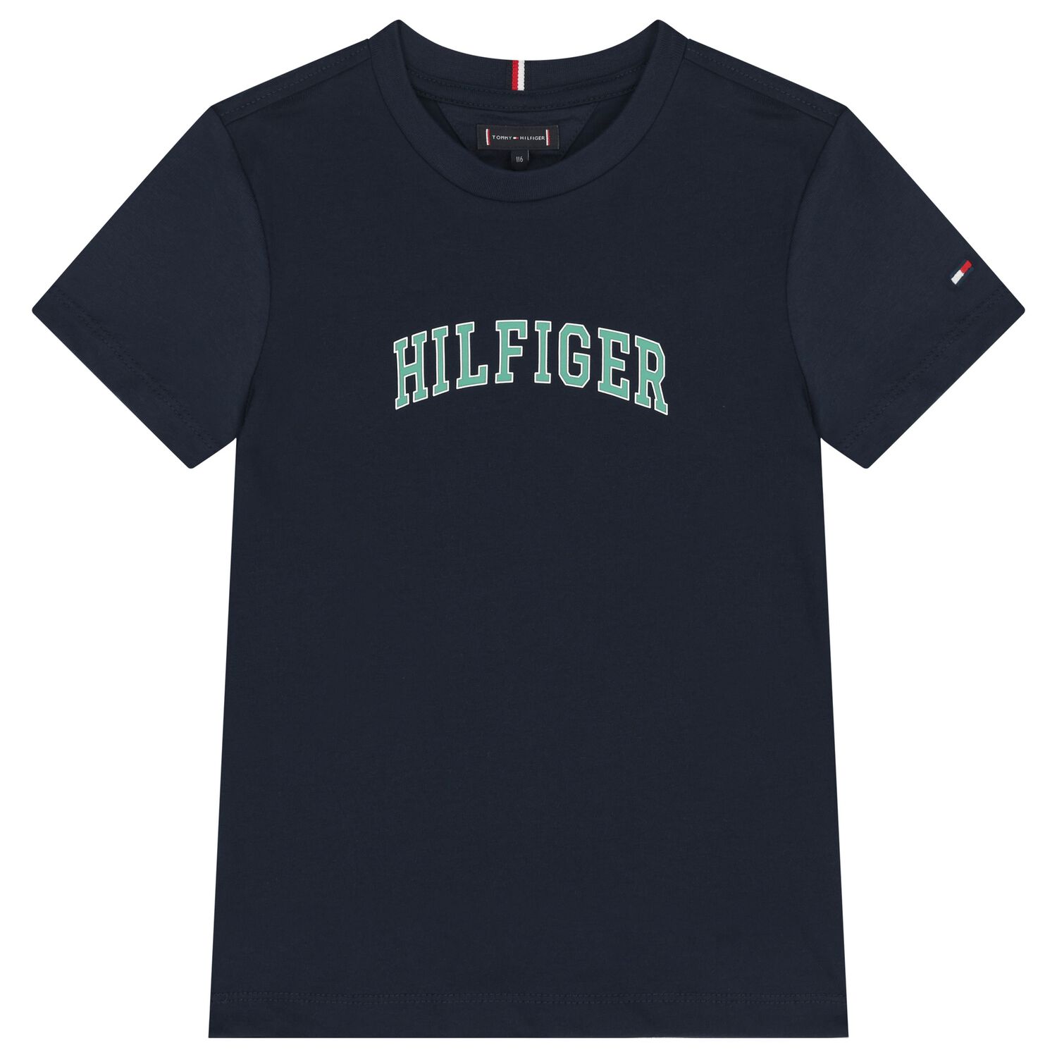 Boys Navy Blue Varsity Logo T-Shirt, 1, hi-res
