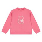 Younger Girls Pink Teddy Bear Tracksuit, 1, hi-res