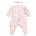 Baby Girls Pink Floral Babygrow Set, 1, hi-res