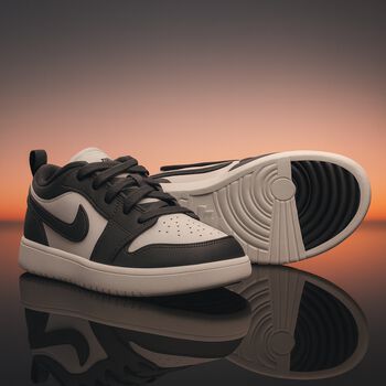 Grey & White Air Jordan 1 Low Alt Trainers