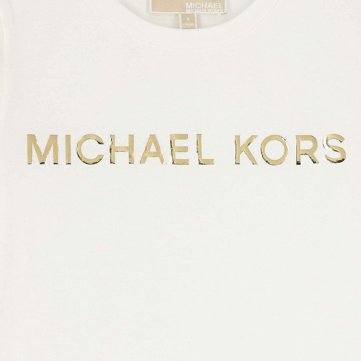 Girls White Logo T-Shirt, 2, hi-res