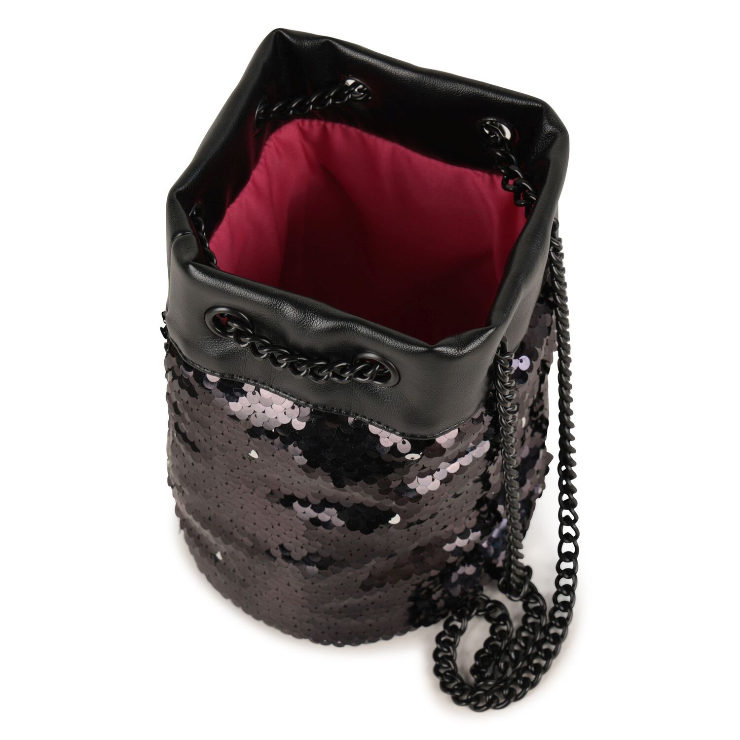 Girls Black Logo Embellished Bag, 1, hi-res