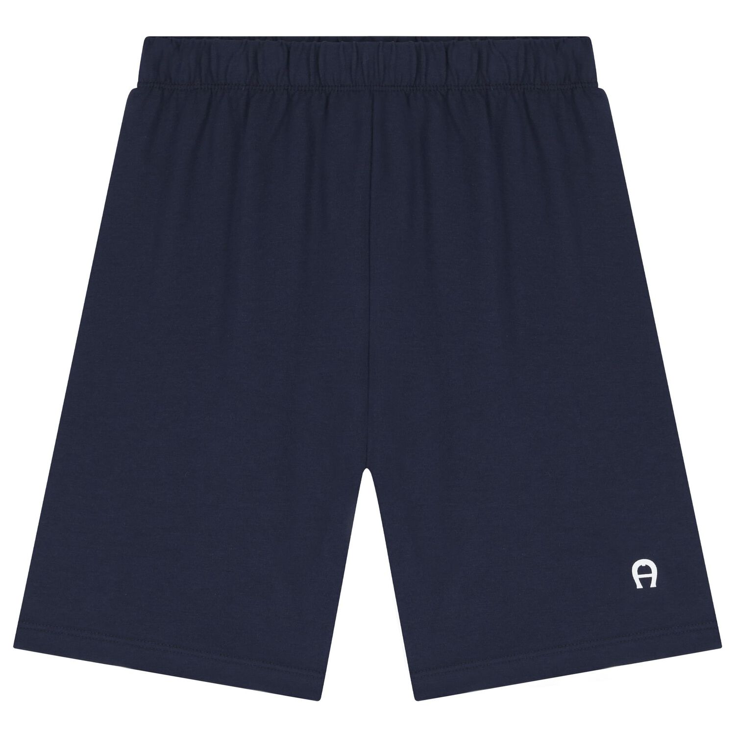 Boys White & Navy Blue Logo Pyjamas, 1, hi-res