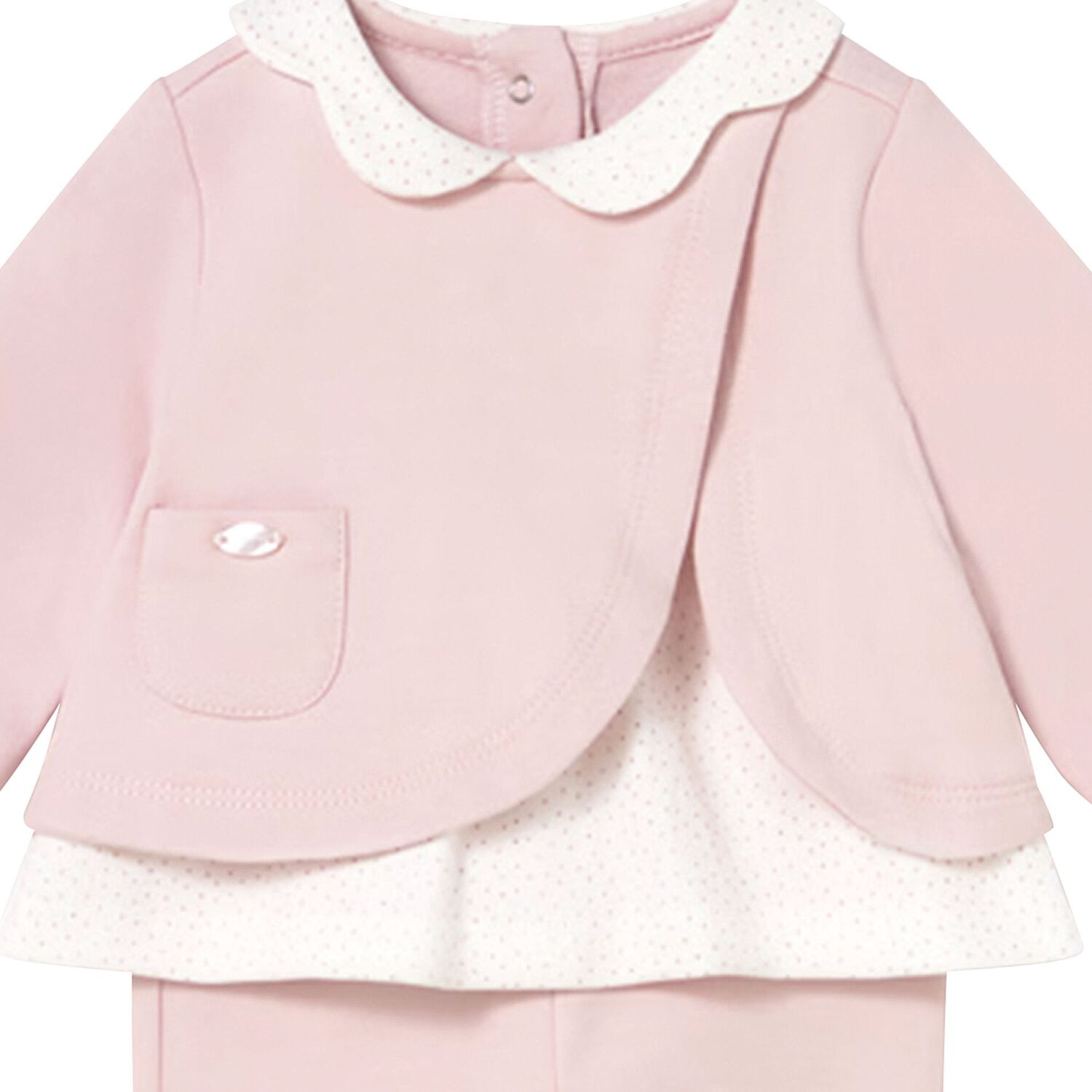 Baby Girls Pink & Ivory Leggings Set, 2, hi-res image number null