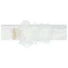 طوق شعر بنات بطبعة الزهور باللون الأبيض, 1, hi-res