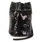 Girls Black Logo Embellished Bag, 1, hi-res
