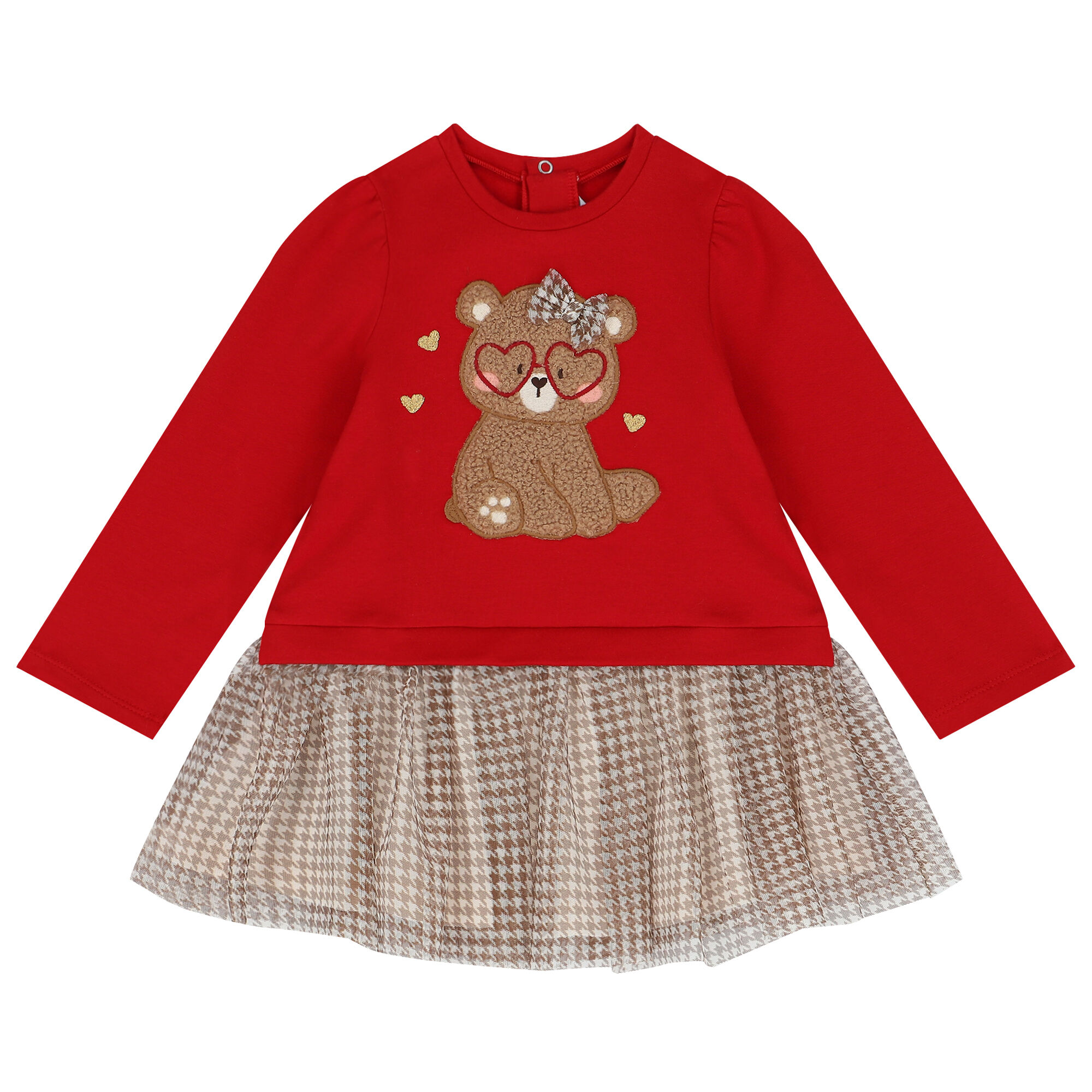 Mayoral Younger Girls Red Teddy Bear Dress Junior Couture Bahrain
