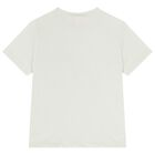 Girls White & Orange Floral Shorts Set, 1, hi-res