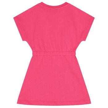 Girls Pink Logo Dress
