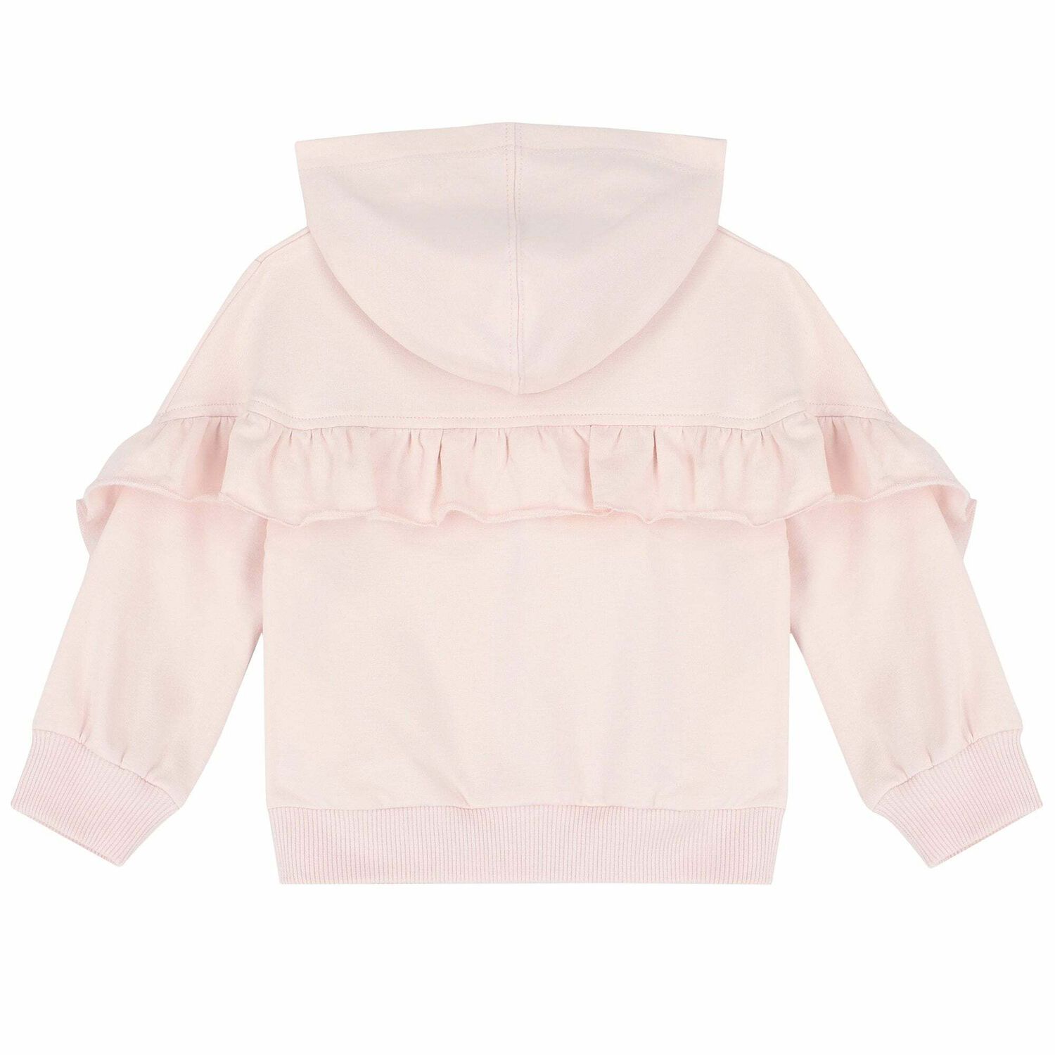 Younger Girls Pink Bunny Zip Up Top , 1, hi-res