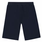 Boys Navy, White & Red Logo Shorts, 1, hi-res