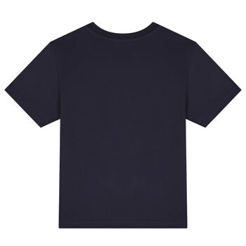 Boys Navy Blue Varsity Logo T-Shirt
