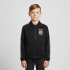 Black Tiger Logo Zip Up Top, 1, hi-res