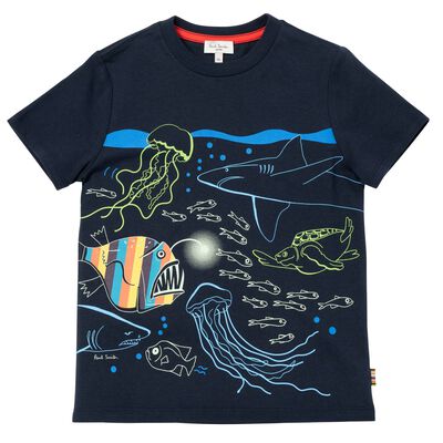 Boys Navy Sea Creatures T-Shirt