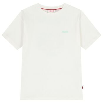 Boys White Logo T-Shirt