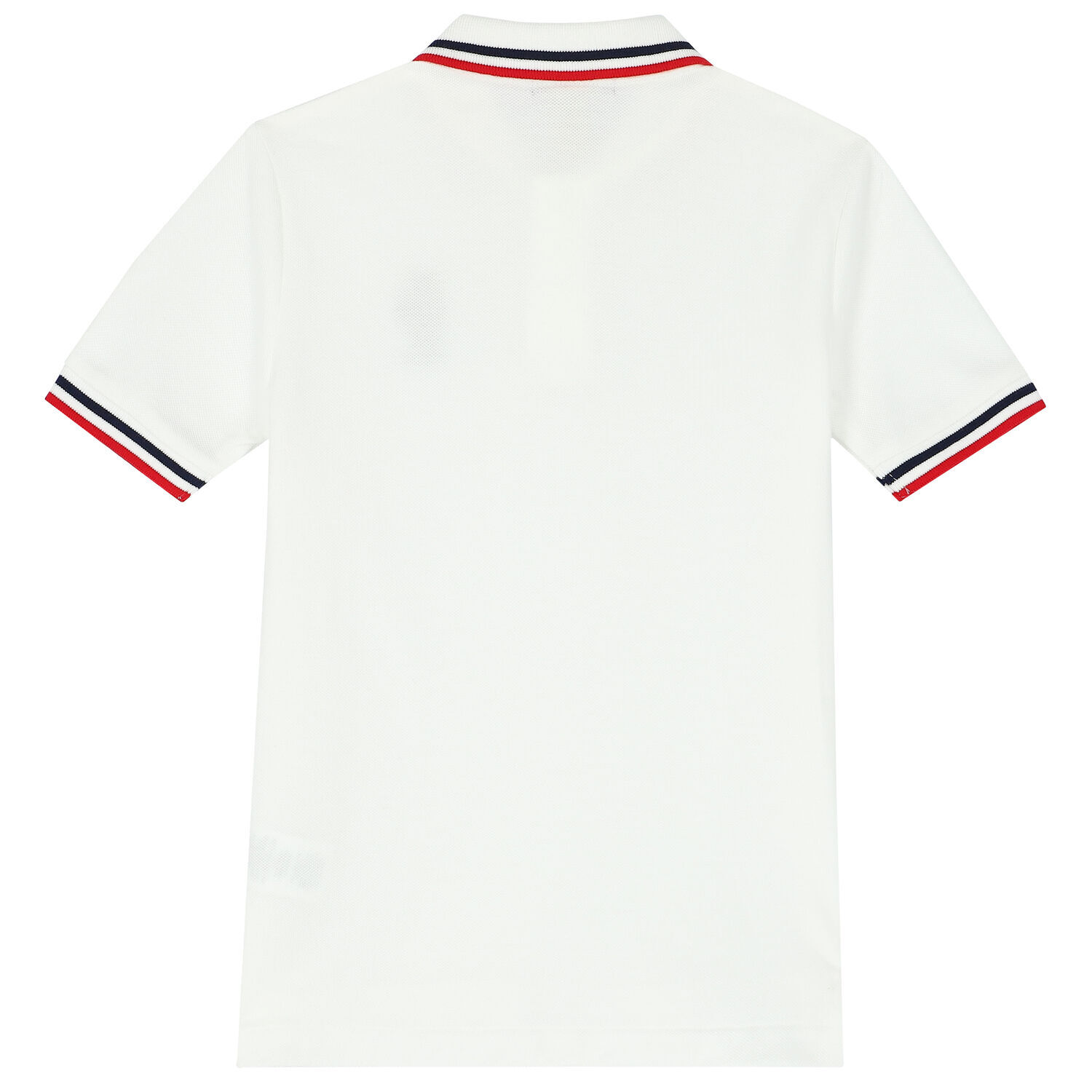 Boys White Bear Logo Piqué Polo Shirt, 1, hi-res image number null