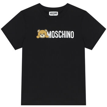 Black Teddy Bear Logo T-Shirt