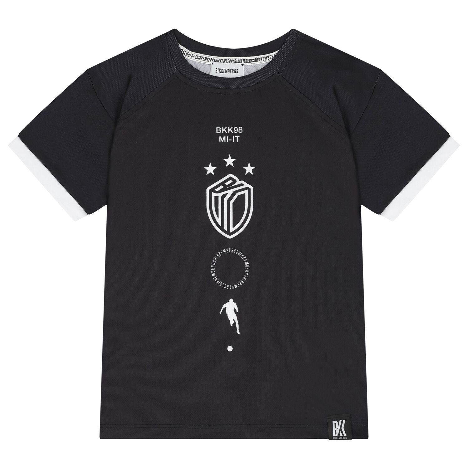 Boys Black Logo T-Shirt, 2, hi-res image number null