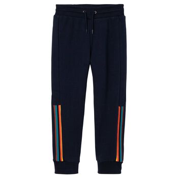 Boys Navy Logo Jogger