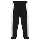 بنطلون أولاد رياضي بالشعار باللون الأسود, 1, hi-res