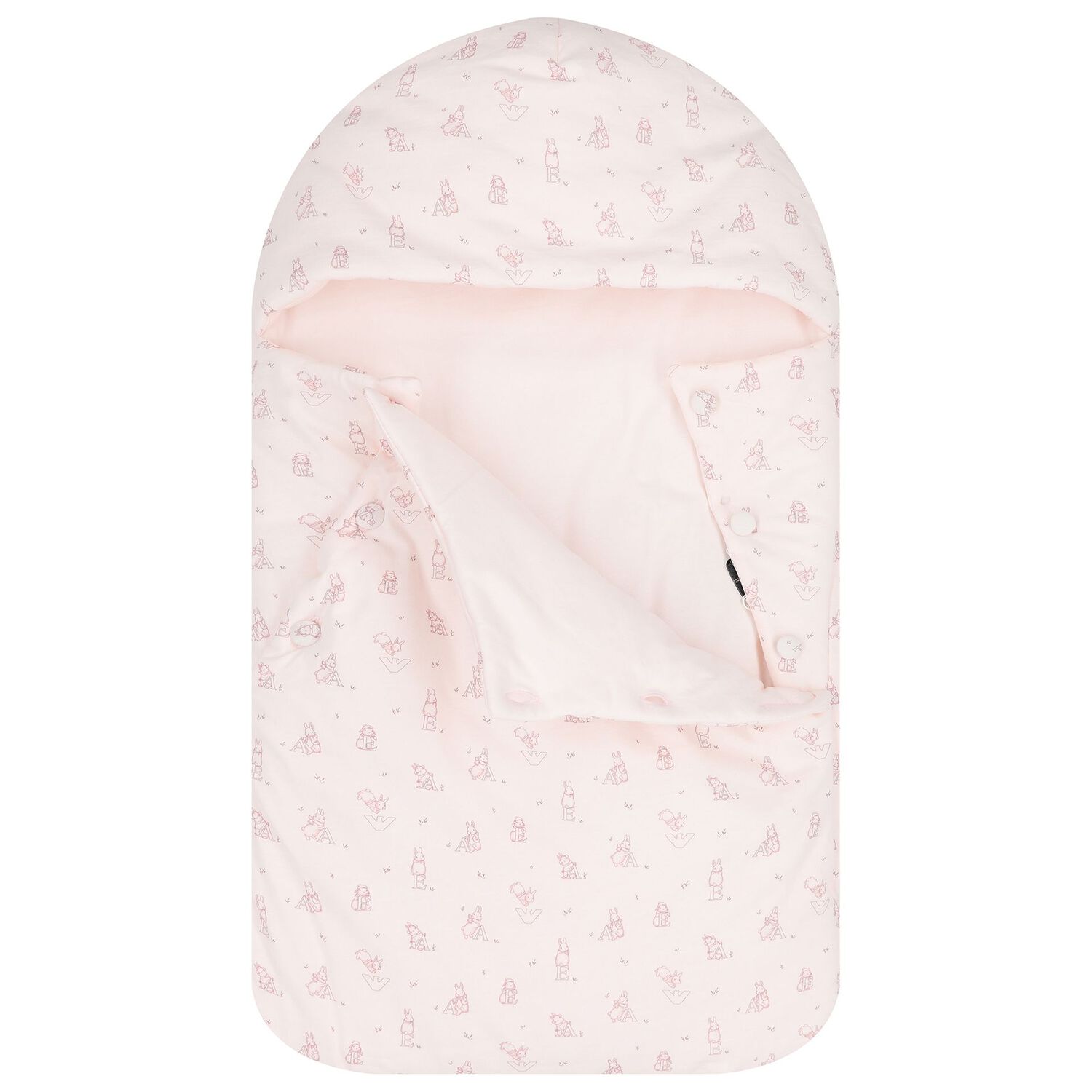 Baby Girls Pink Alphabet & Bunny Nest, 1, hi-res image number null