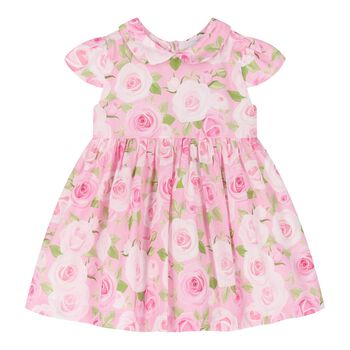 Baby Girls Pink Rose Dress