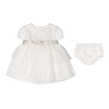 Baby Girls Ivory Tulle Dress Set