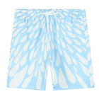 Boys White & Blue Swim Shorts, 1, hi-res