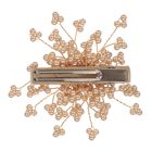 Girls Gold Pearl Flower Hair Clip, 1, hi-res