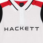 Boys White & Red Logo Polo Shirt, 2, hi-res