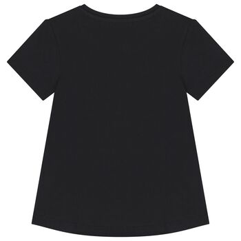Girls Black Logo T-Shirt