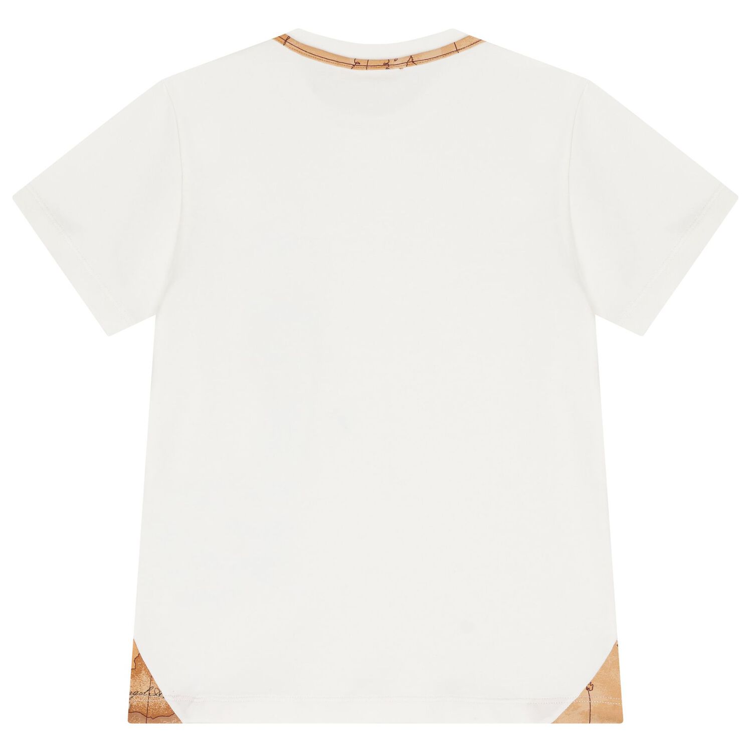 طقم شورت خريطة جغرافية للأولاد باللونين الأبيض والبيج, 1, hi-res