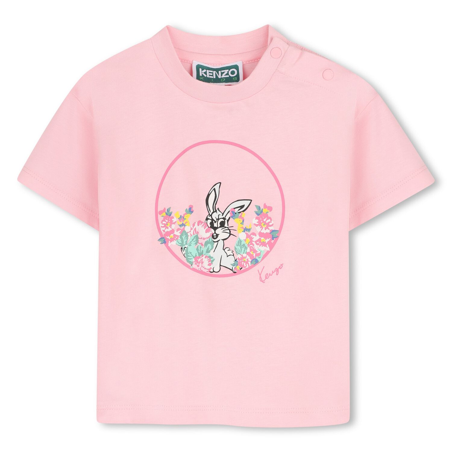 Younger Girls Pink Logo T-Shirt, 1, hi-res