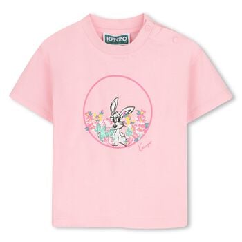 Younger Girls Pink Logo T-Shirt