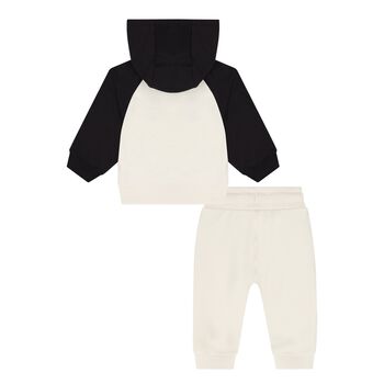 Younger Boys Beige & Black Tracksuit