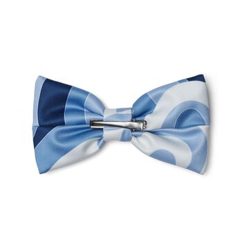 Girls Blue Swirl Neoprene Hair Clip