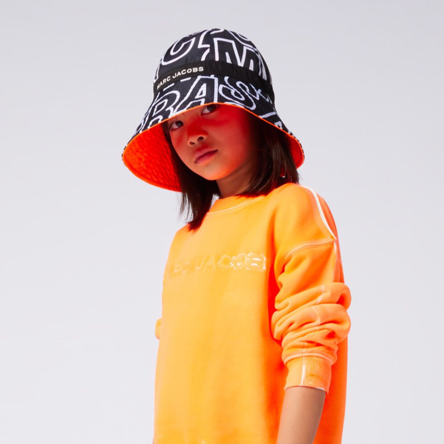 Black & Orange Reversible Hat, 1, hi-res image number null