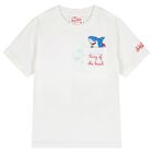 Boys White Shark T-Shirt, 1, hi-res
