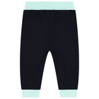 بدلة أولاد رياضية بالشعار باللون الكحلي والأخضر (3 قطع ) , 1, hi-res