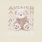 Beige & Ivory Teddy Bear Logo Baby Nest, 1, hi-res