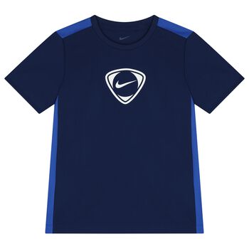 Boys Blue Logo Dri-Fit T-Shirt