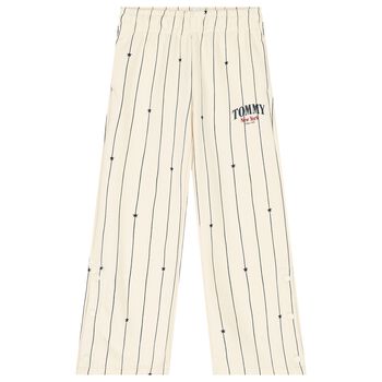 Girls Beige Logo Trousers