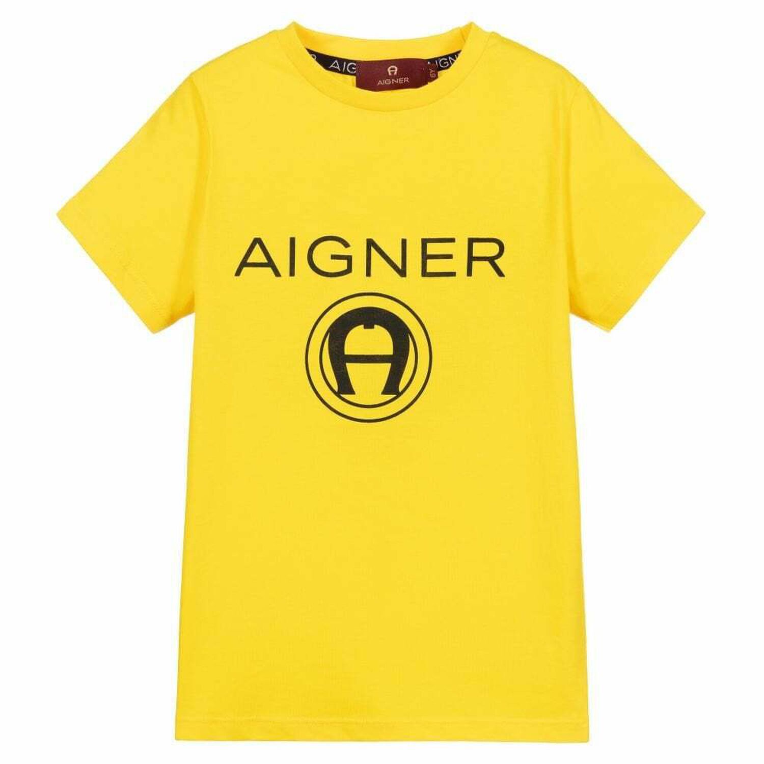 Boys Yellow Logo T-Shirt, 3, hi-res