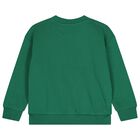 Boys Green Tiger Logo Sweatshirt, 1, hi-res
