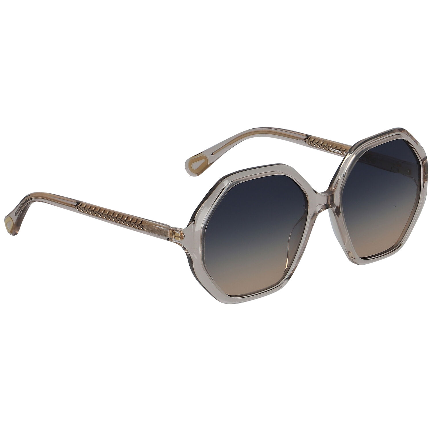 Girls Beige Hexagonal Sunglasses, 2, hi-res