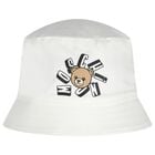 White Teddy Bear Logo Baby Hat, 1, hi-res