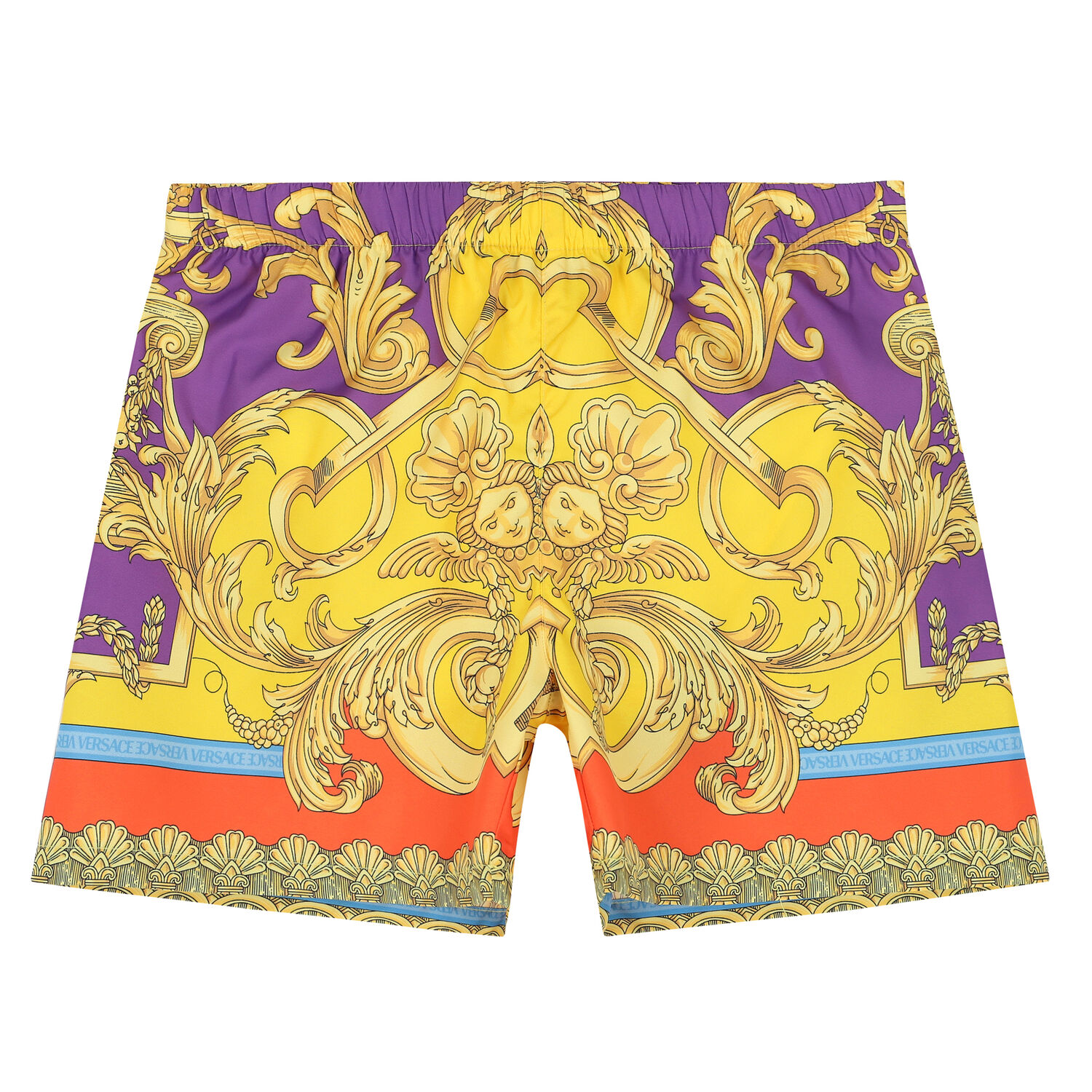Boys Gold Barrocco Swim Shorts, 1, hi-res