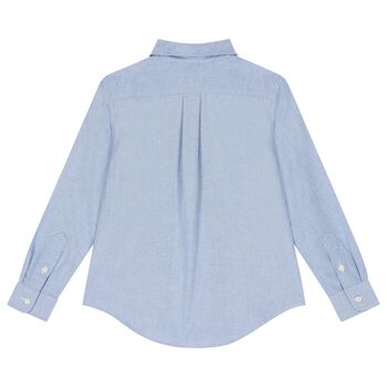 Boys Blue Linen Shirt