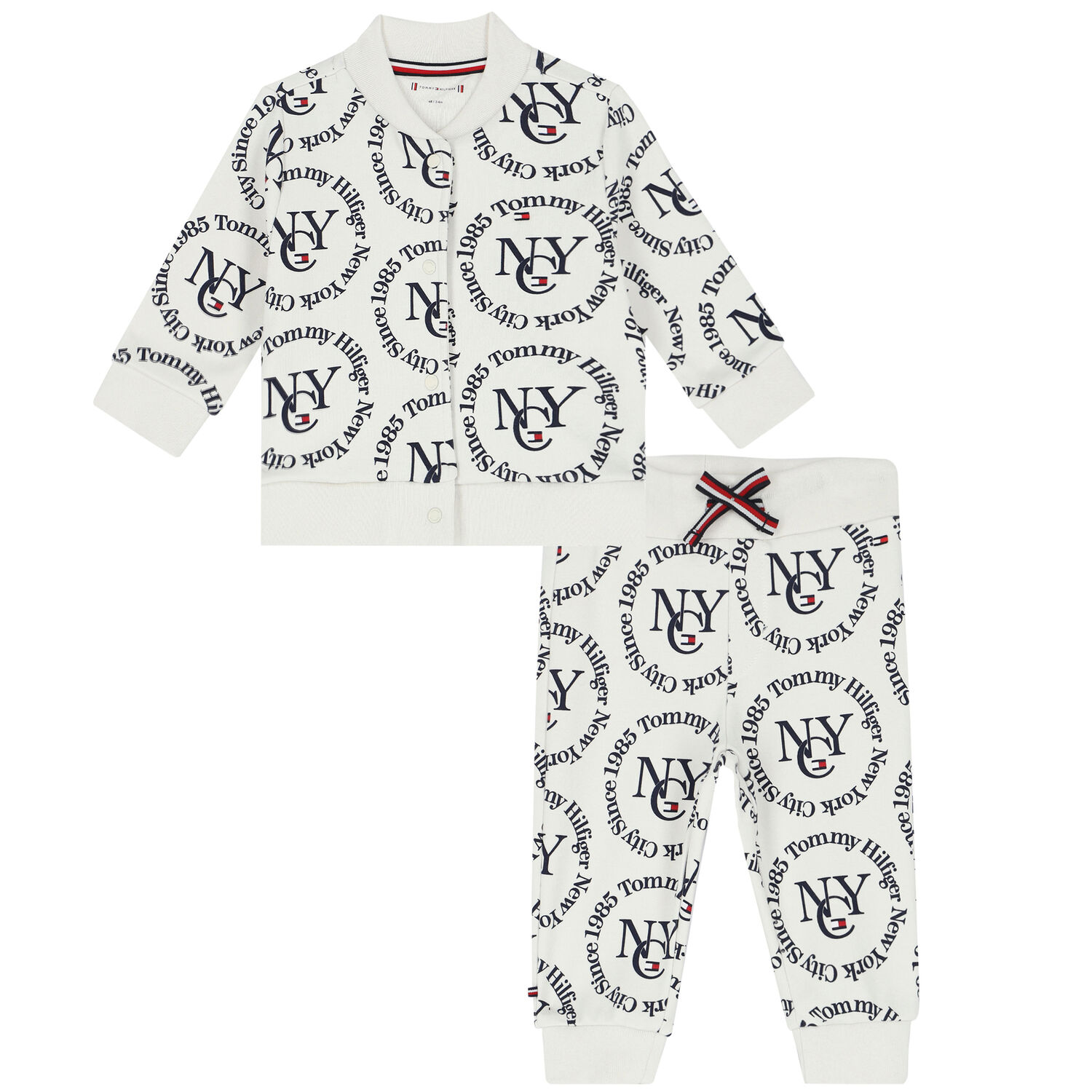 Baby Boys Ivory Logo Tracksuit, 1, hi-res