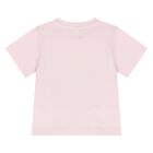 Younger Girls Pink Logo Ice Cream T-Shirt, 1, hi-res